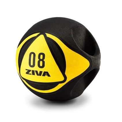 ZIVA ZVO Dual Grip Medicine Ball 6 kg Black-Yellow